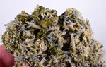 8cms EPIDOTE QUARTZ CRYSTALS Peru Cluster Collector Green Color Mineral Specimen CE791