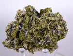 8cms EPIDOTE QUARTZ CRYSTALS Peru Cluster Collector Green Color Mineral Specimen CE791