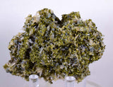 8cms EPIDOTE QUARTZ CRYSTALS Peru Cluster Collector Green Color Mineral Specimen CE791