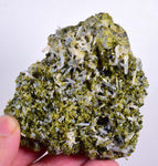 6.5cms EPIDOTE QUARTZ CRYSTALS Peru Cluster Collector Green Color Mineral Specimen CE792