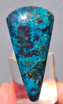 4.5cms CHRYSOCOLLA CAMPBELLITE (?) CUPRITE Quartz Copper Malachite Cabochon Peru Turquoise Color B653