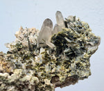 14cms EPIDOTE QUARTZ CRYSTALS Peru Cluster Collector Green Color Mineral Specimen CE799