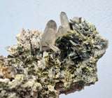 14cms EPIDOTE QUARTZ CRYSTALS Peru Cluster Collector Green Color Mineral Specimen CE799