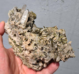 14cms EPIDOTE QUARTZ CRYSTALS Peru Cluster Collector Green Color Mineral Specimen CE799