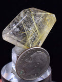 2.6cms  QUARTZ RUTILATED polished cabochon rutile pendant jewelry BE679