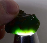 5.6Gr GEM SILICA CHRYSOCOLLA chalcedony rough lily mine peru mineral specimen se83