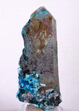 5.5cms  QUARTZ CHRYSOCOLLA TENTADORA Mine Peru Grape Botryoidal Stalactite Crystals Rare Ajoite (?)Mineral Specimen Collectors ce812