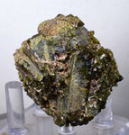 5.2cms EPIDOTE CRYSTALS CLUSTER collector peru green color mineral specimen c776