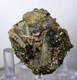5.2cms EPIDOTE CRYSTALS CLUSTER collector peru green color mineral specimen c776