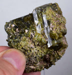5.2cms EPIDOTE CRYSTALS CLUSTER collector peru green color mineral specimen c776