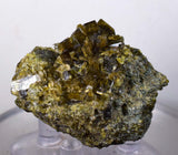 4.6cms EPIDOTE CRYSTALS CLUSTER collector peru green color mineral specimen c777