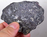 7.4cm PROUSTITE RUBY SILVER  Rough Rock Mineral Pyrargyrite Pyrite Peru HE166