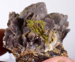 5cms AXINITE EPIDOTE CRYSTALS cluster peru mineral specimen collectors AE385