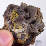 5cms AXINITE EPIDOTE CRYSTALS cluster peru mineral specimen collectors AE385