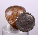 30.5cts QUARTZ RUTILATED polished cabochon rutile pendant jewelry BE659