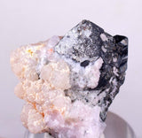 3.2cm ALABANDITE CRYSTALS RHODOCHROSITE  Peru Gem Sharp Bright Uchuchaccua Mineral Specimen HE185