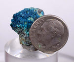 1.9cms  QUARTZ CHRYSOCOLLA TENTADORA Mine Peru Grape Botryoidal Stalactite Crystals Rare Ajoite (?)Mineral Specimen Collectors ce780