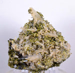 6.5cms EPIDOTE QUARTZ CRYSTALS Peru Cluster Collector Green Color Mineral Specimen CE792
