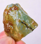 8grs BLUE OPAL ROUGH peru cabochon scenic quality translucent jewelry OE574