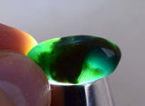 1.8cms GEM BLUE OPAL seascape peru tumbled pendant caribean turquoise color b700