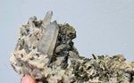 14cms EPIDOTE QUARTZ CRYSTALS Peru Cluster Collector Green Color Mineral Specimen CE799