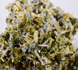 8.2cms EPIDOTE QUARTZ CRYSTALS Peru Cluster Collector Green Yellow Color Mineral Specimen CE809
