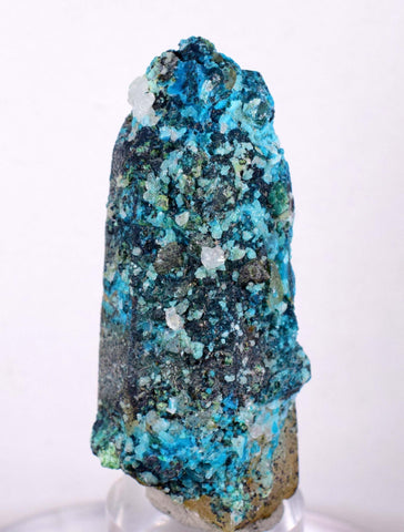 6.1cms  QUARTZ CHRYSOCOLLA TENTADORA Mine Peru Grape Botryoidal Stalactite Crystals Rare Ajoite (?)Mineral Specimen Collectors ce811