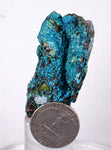 5.8cms  QUARTZ CHRYSOCOLLA TENTADORA Mine Peru Grape Botryoidal Stalactite Crystals Rare Ajoite (?)Mineral Specimen Collectors ce817