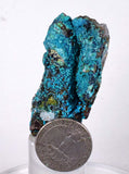 5.8cms  QUARTZ CHRYSOCOLLA TENTADORA Mine Peru Grape Botryoidal Stalactite Crystals Rare Ajoite (?)Mineral Specimen Collectors ce817