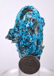 6.5cms  QUARTZ CHRYSOCOLLA TENTADORA Mine Peru Grape Botryoidal Stalactite Crystals Rare Ajoite (?)Mineral Specimen Collectors ce825