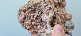 16cms ROSE EAGLE QUARTZ Pink Druzy Bright Crystals Cathedral Botryoidal Peru New Find Suiseki Mineral Specimen QE240