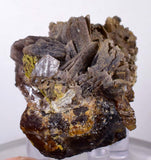 5cms AXINITE EPIDOTE CRYSTALS cluster peru mineral specimen collectors AE385