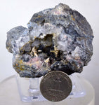 6.5cmACANTHITE RUBY SILVER Rhodochrosite Native Silver Wires Mangano Calcite Pyrargyrite Galena Mineral Peru HE174