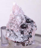 3.4cm PROUSTITE RUBY SILVER Red Crystals Rhodochrosite Mangano Calcite Pyrargyrite Galena Mineral Peru HE175