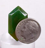 16.5cts GEM SILICA CHRYSOCOLLA Emeraldine Chalcedony Facet Lily Mine Quartz Malachite Peru Emerald Jade Color BE686