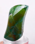 49.5cts GEM SILICA CHRYSOCOLLA Emeraldine Chalcedony Facet Lily Mine Quartz Malachite Peru Emerald Jade Color BE688