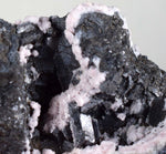 6.7cm ALABANDITE CRYSTALS RHODOCHROSITE  Peru Gem Sharp Bright Uchuchaccua Mineral Specimen HE179