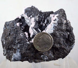 6.7cm ALABANDITE CRYSTALS RHODOCHROSITE  Peru Gem Sharp Bright Uchuchaccua Mineral Specimen HE179