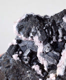 6.7cm ALABANDITE CRYSTALS RHODOCHROSITE  Peru Gem Sharp Bright Uchuchaccua Mineral Specimen HE179