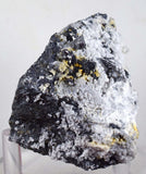 6.4cm PROUSTITE RUBY SILVER Red Crystals Pyrite Mangano Calcite Pyrargyrite Galena Mineral Peru HE180