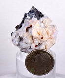 3.2cm ALABANDITE CRYSTALS RHODOCHROSITE  Peru Gem Sharp Bright Uchuchaccua Mineral Specimen HE185