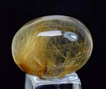 16cts QUARTZ RUTILATED polished cabochon rutile pendant jewelry b524