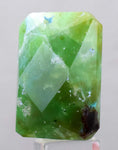 35.5carats GEM SILICA CHRYSOCOLLA Emeraldine Chalcedony Facet Lily Mine Scenic Quartz Malachite Peru Emerald Color Jade Color BE709