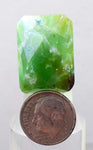 35.5carats GEM SILICA CHRYSOCOLLA Emeraldine Chalcedony Facet Lily Mine Scenic Quartz Malachite Peru Emerald Color Jade Color BE709