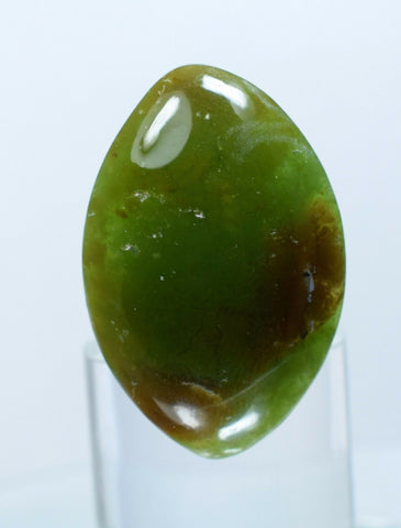 58cts SILICA CHRYSOCOLLA CABOCHON Emeraldine chalcedony peru emerald jade color b57