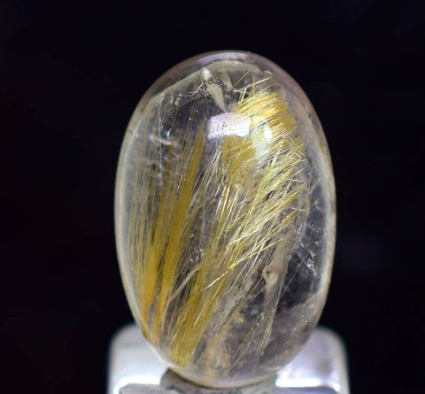 9cts QUARTZ RUTILATED polished cabochon rutile pendant jewelry b523