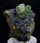 3.3cms LUDLAMITE CRYSTALS matrix bolivia mineral Pyrite specimen collector G143