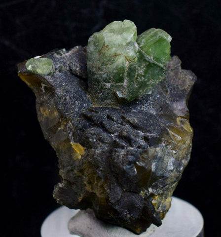3.3cms LUDLAMITE CRYSTALS matrix bolivia mineral Pyrite specimen collector G143
