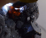 11cms SPHALERITE DRUZY QUARTZ Crystals Giant 4cms Blenda Main Crystal Mineral Specimen Peru Collector M174