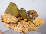 9.5cms GEMMY BARITE CRYSTALS Peru Golden Brown Shiny Translucent Mineral Specimen F268